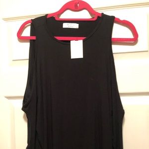 Cold shoulder black top